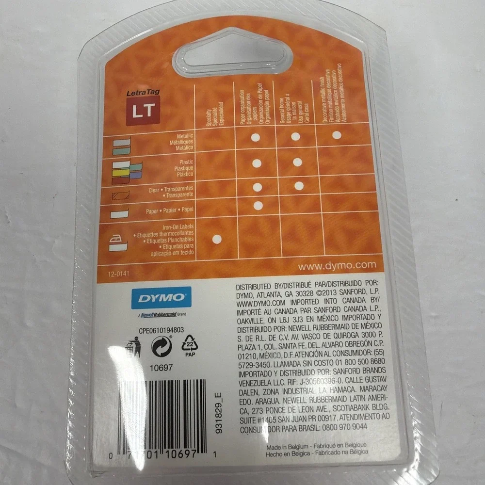 Dymo Label Refills 2-Pack White Paper 10697‎